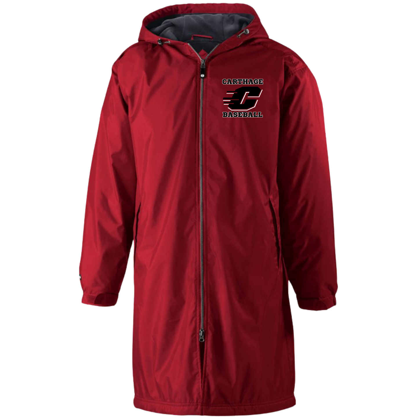 Carthage Baseball Fleece Lined Parka