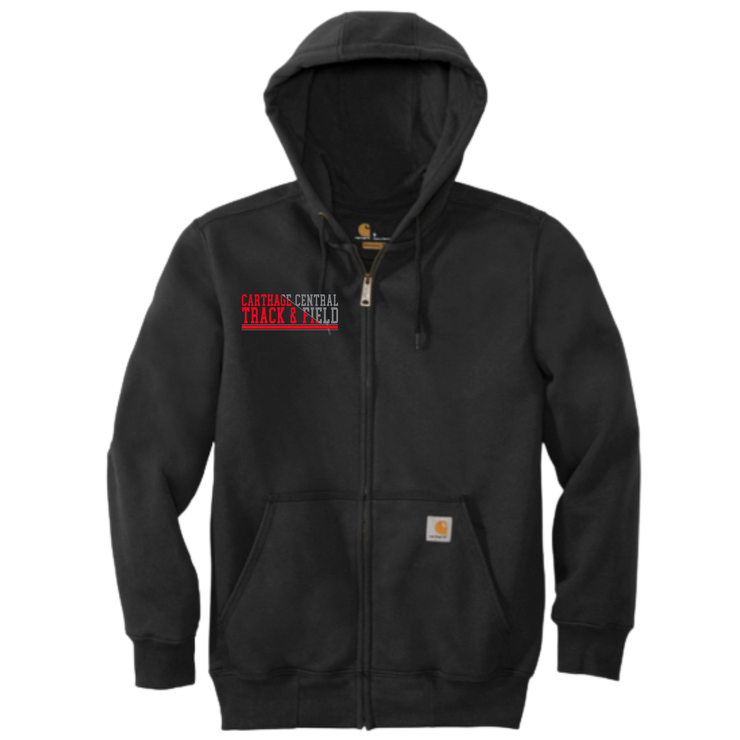 Carthage Track & Field Carhartt® Rain Defender® Paxton Heavyweight Hooded Zip-Front Sweatshirt