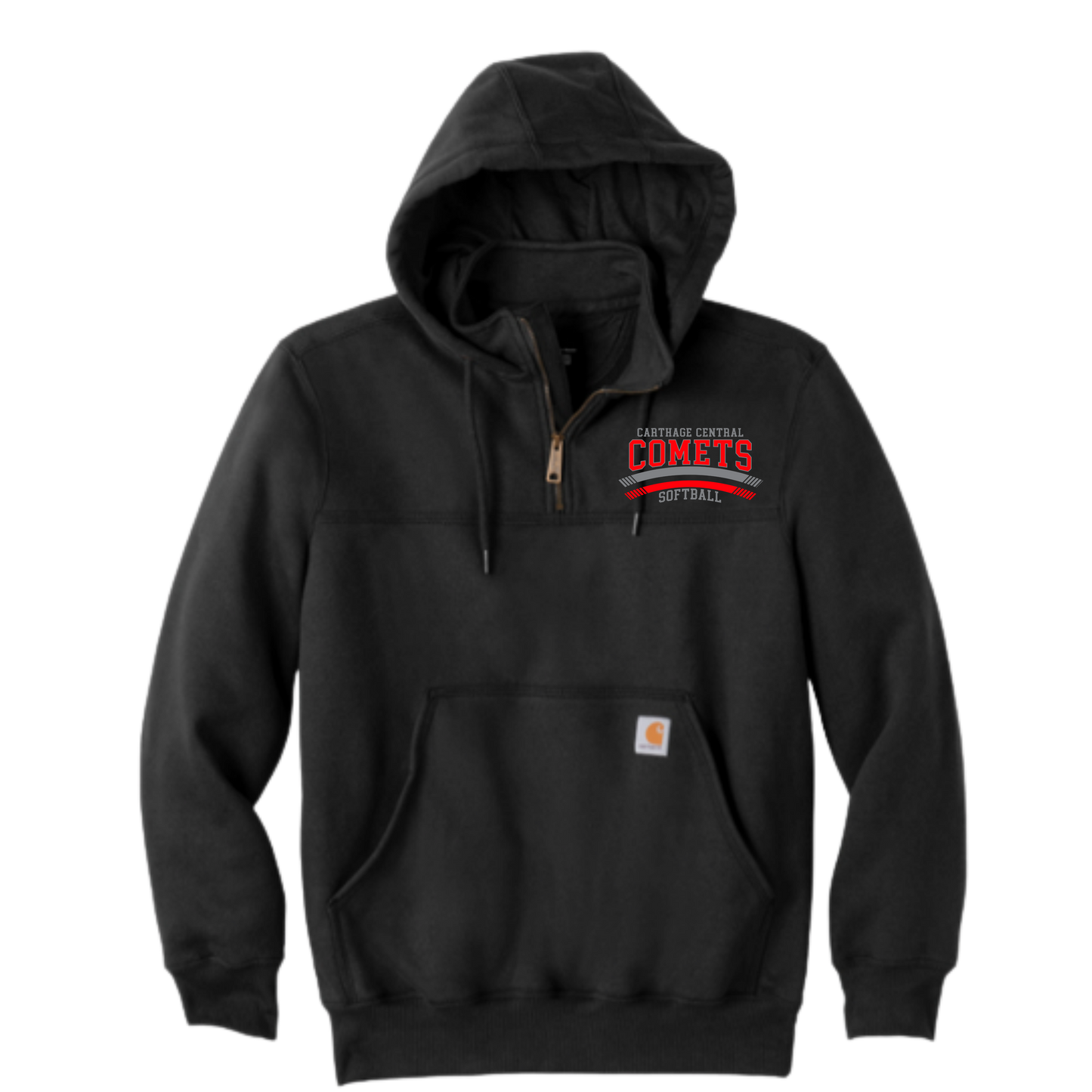 Carthage Softball Carhartt® Rain Defender® Paxton Heavyweight Hooded Zip Mock Sweatshirt
