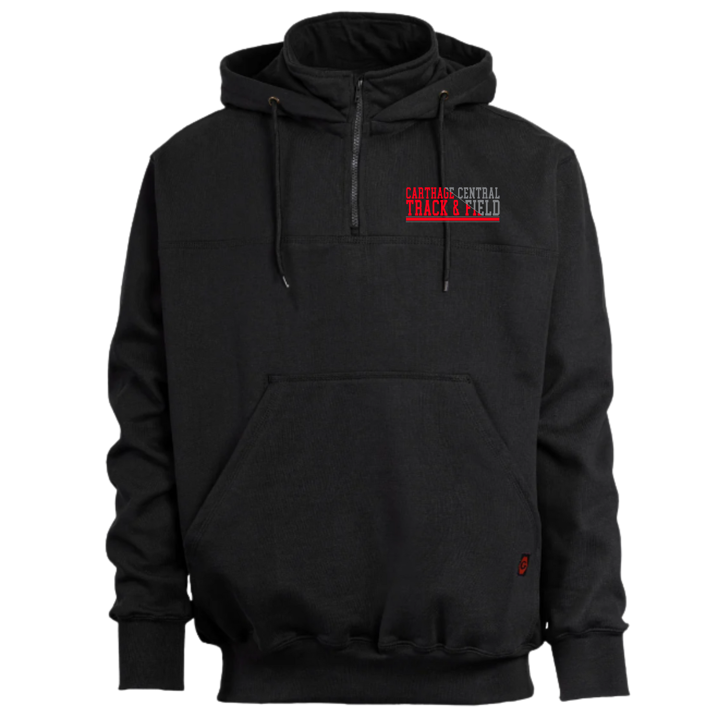 Carthage Track & Field Heavyweight 1/4 Zip Hoodie