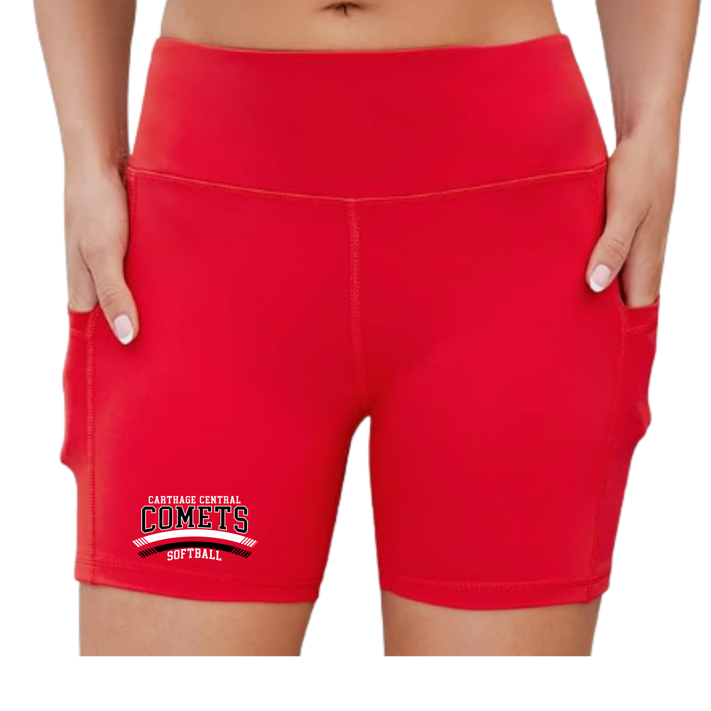 Carthage Softball Track Compression Shorts