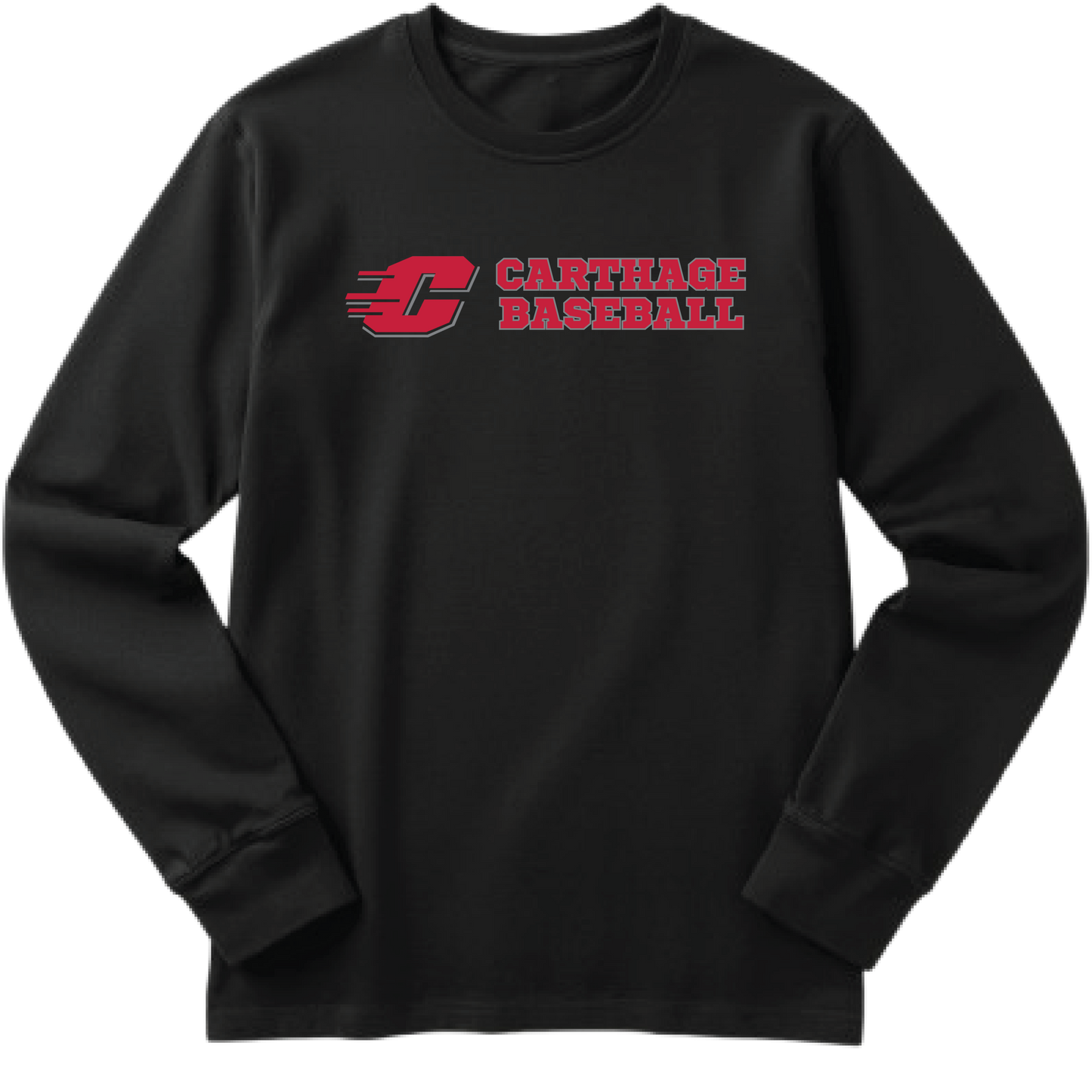 Carthage Baseball LS Tee