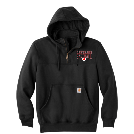 Carthage Baseball Carhartt® Rain Defender® Paxton Heavyweight Hooded Zip Mock Sweatshirt