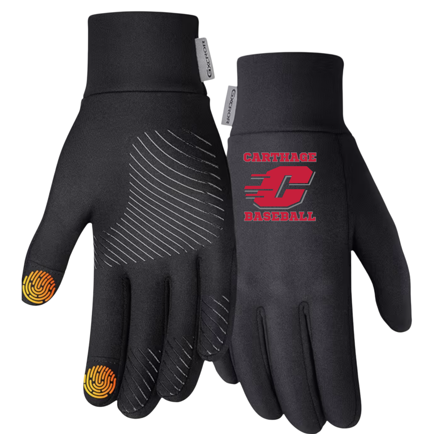Carthage Baseball Fleece Gloves