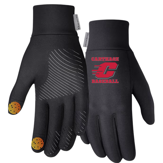 Carthage Baseball Fleece Gloves