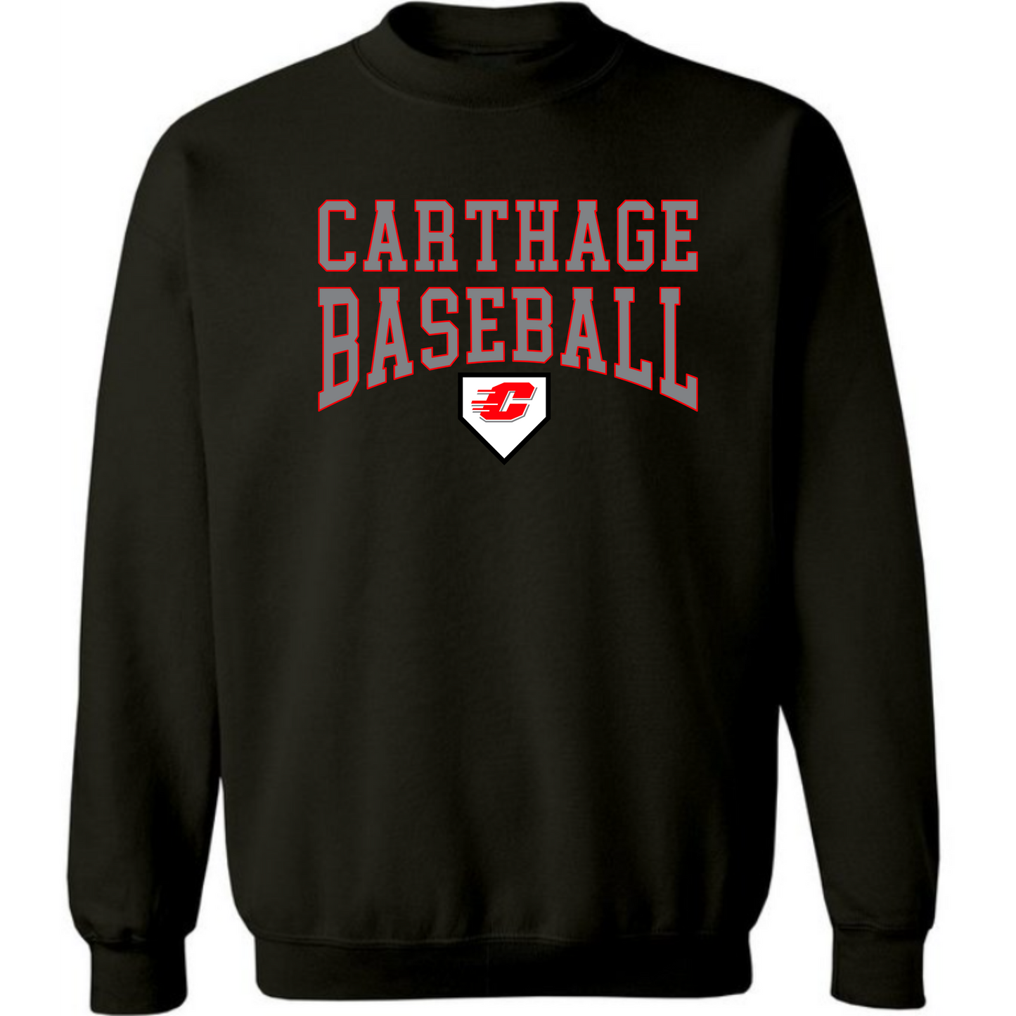 Carthage Baseball Crewneck Sweatshirt