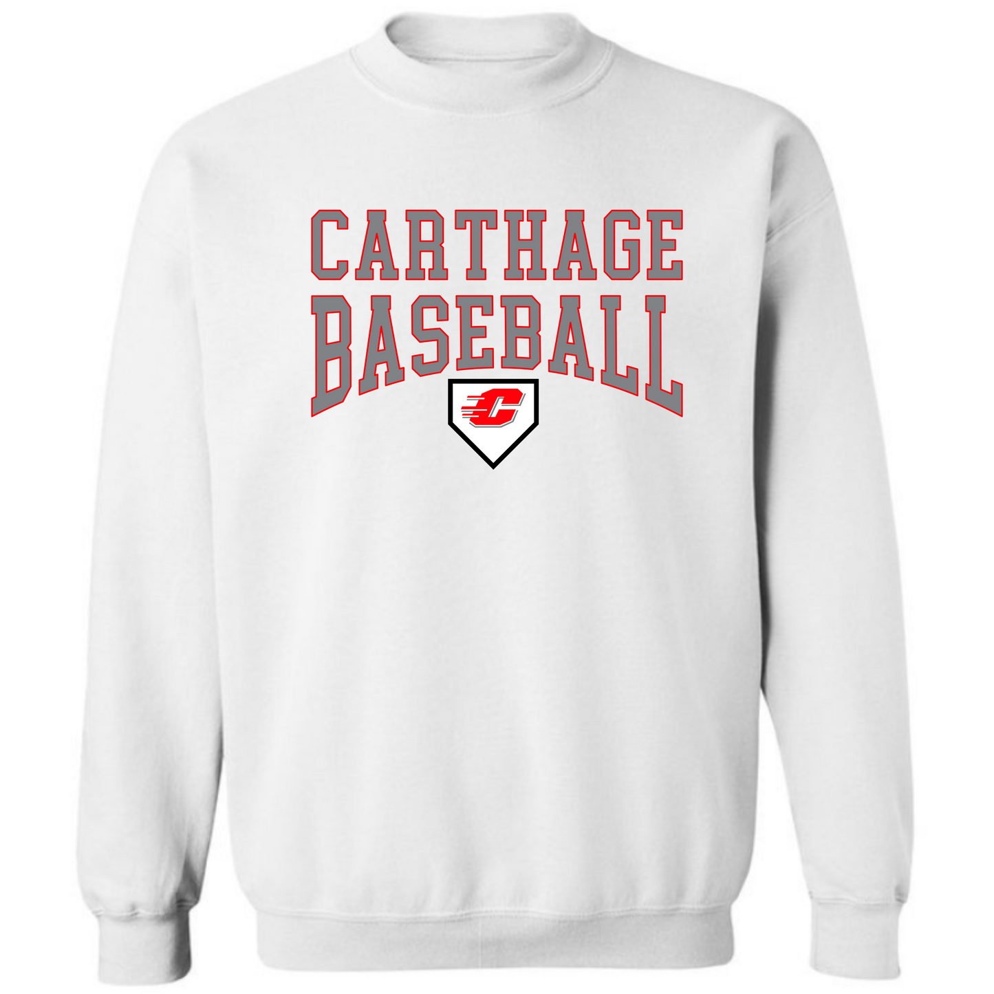 Carthage Baseball Crewneck Sweatshirt