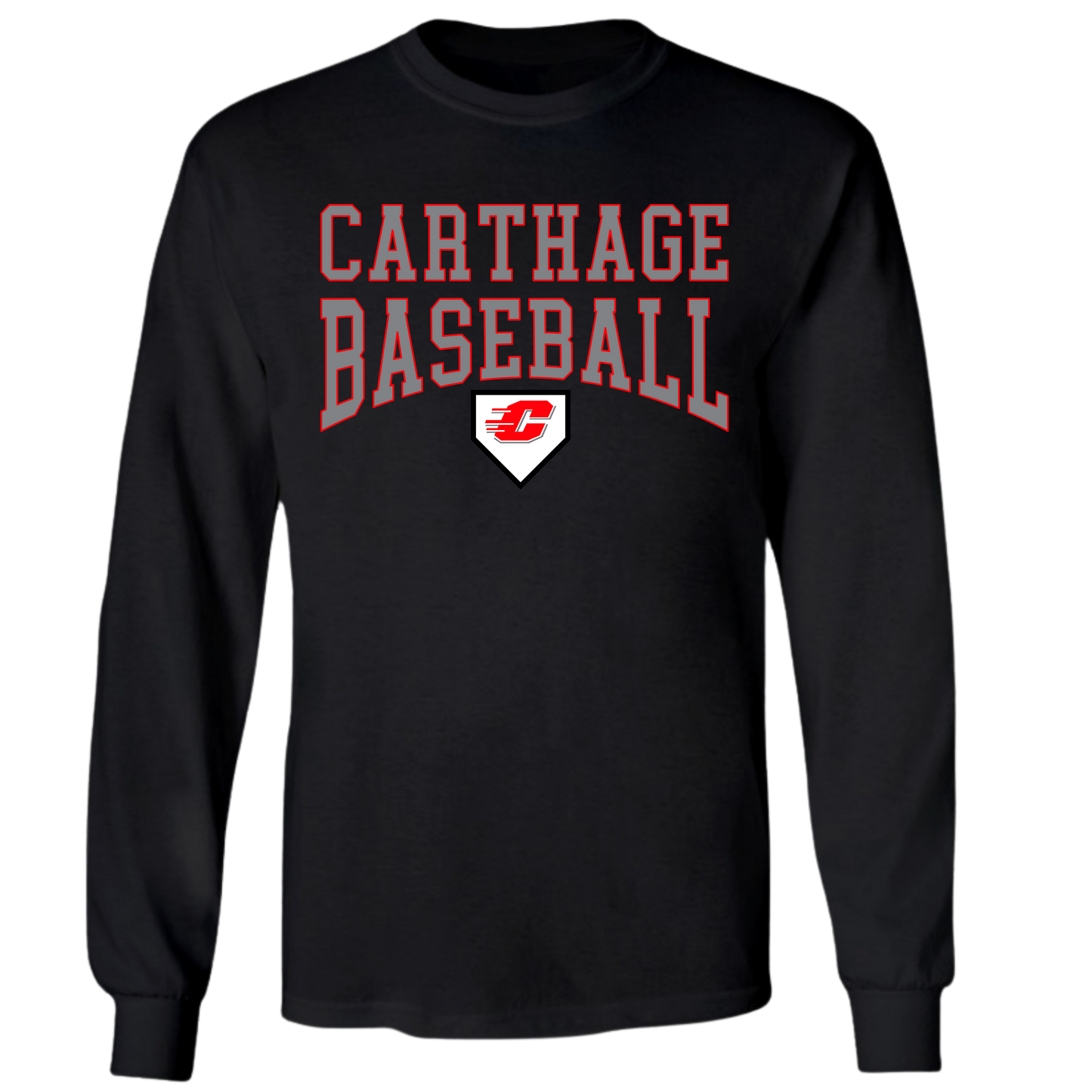 Carthage Baseball LS Tee