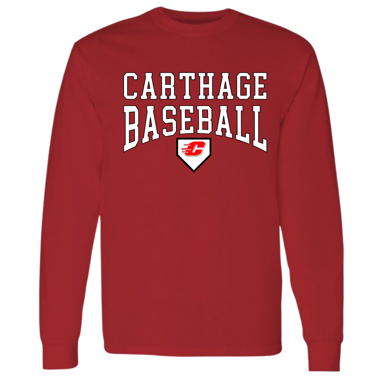 Carthage Baseball LS Tee