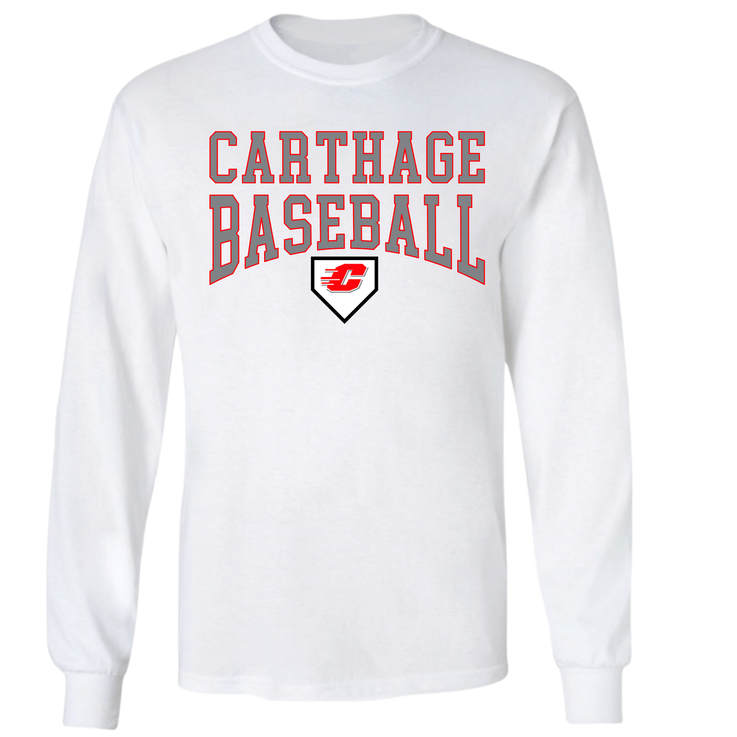 Carthage Baseball LS Tee