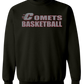 Carthage Basketball Block Crewneck