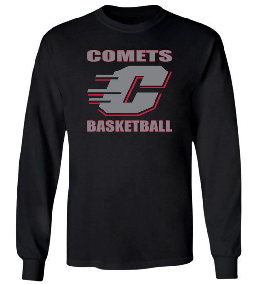 Carthage Basketball Logo Long Sleeve
