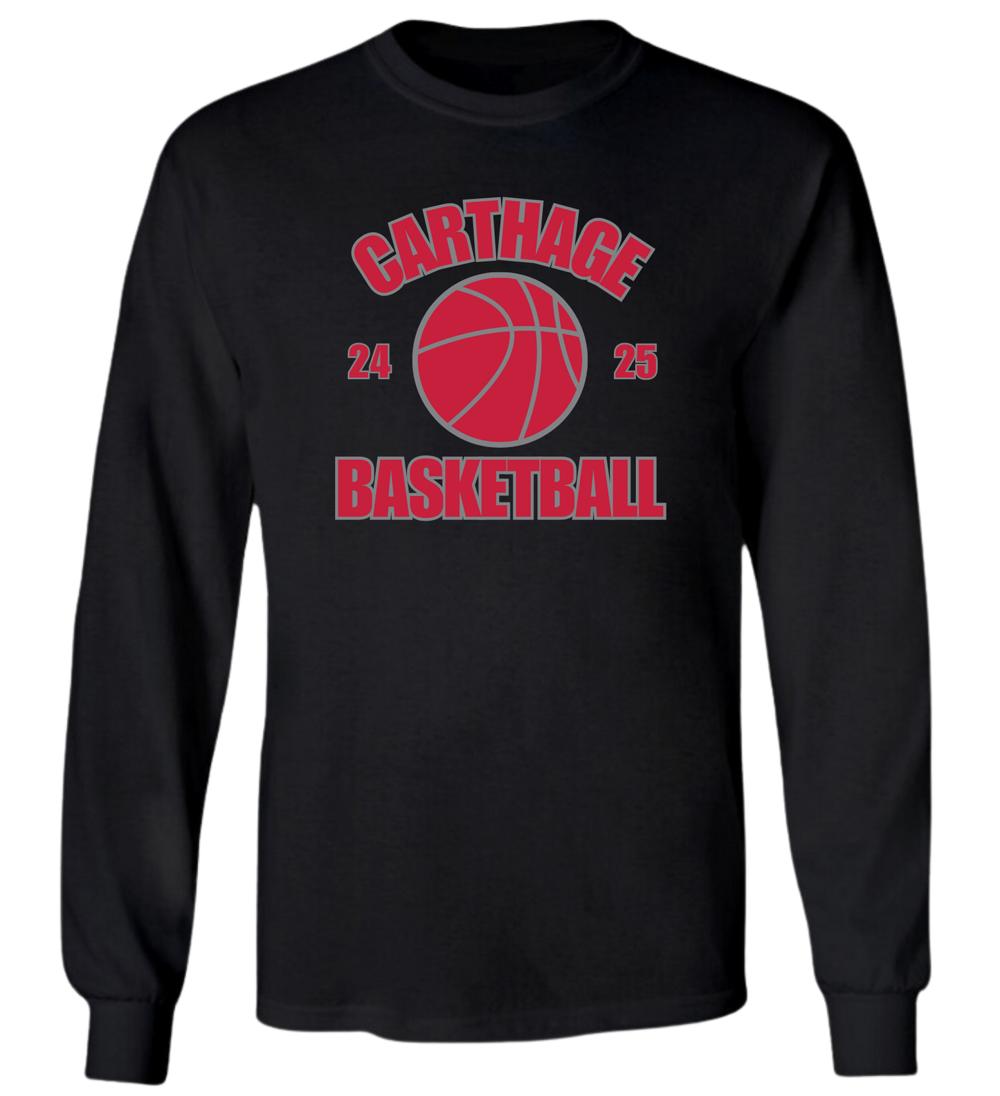 Carthage Basketball 24-25 Long Sleeve