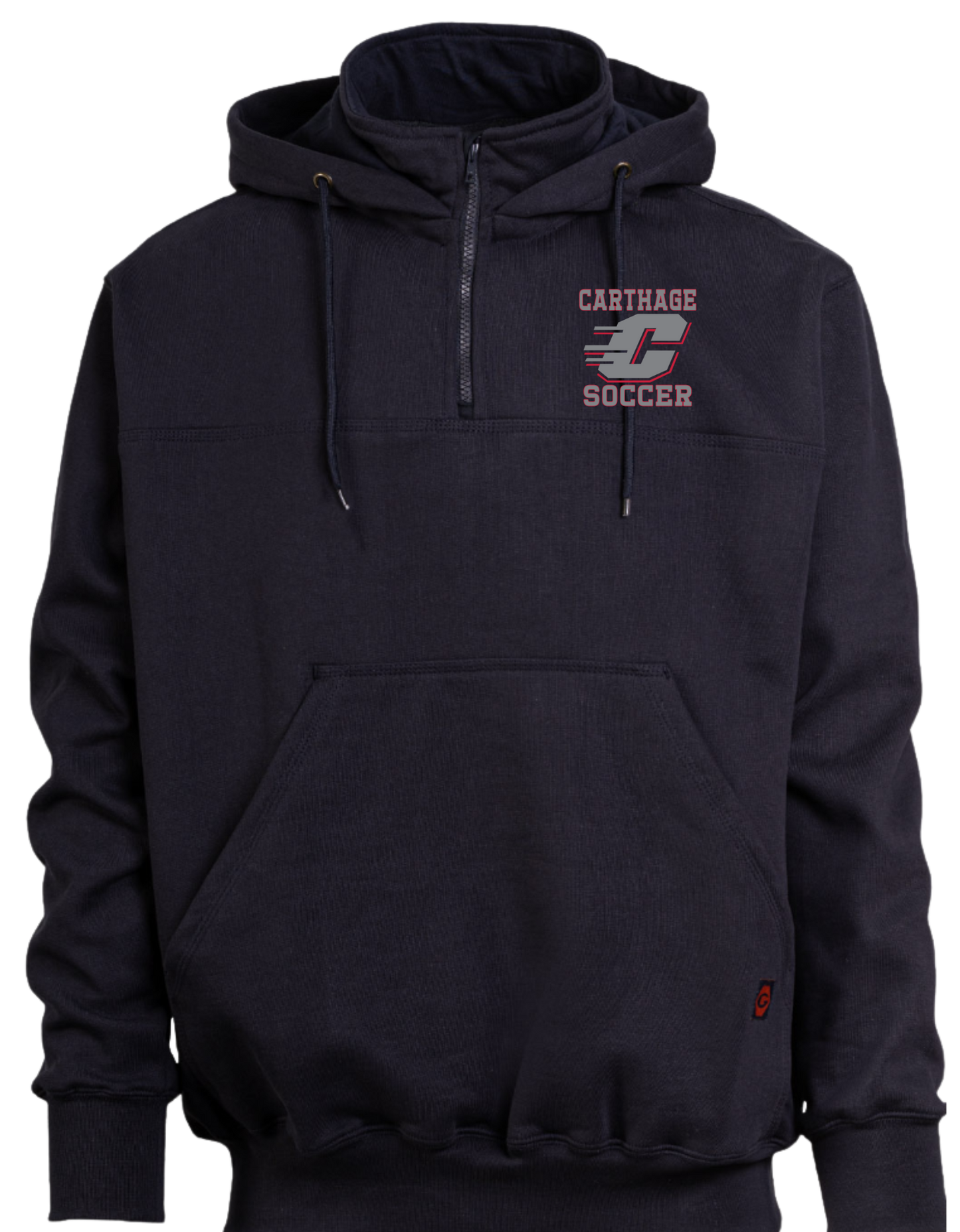 Carthage Soccer Heavyweight 1/4 Zip Hoodie