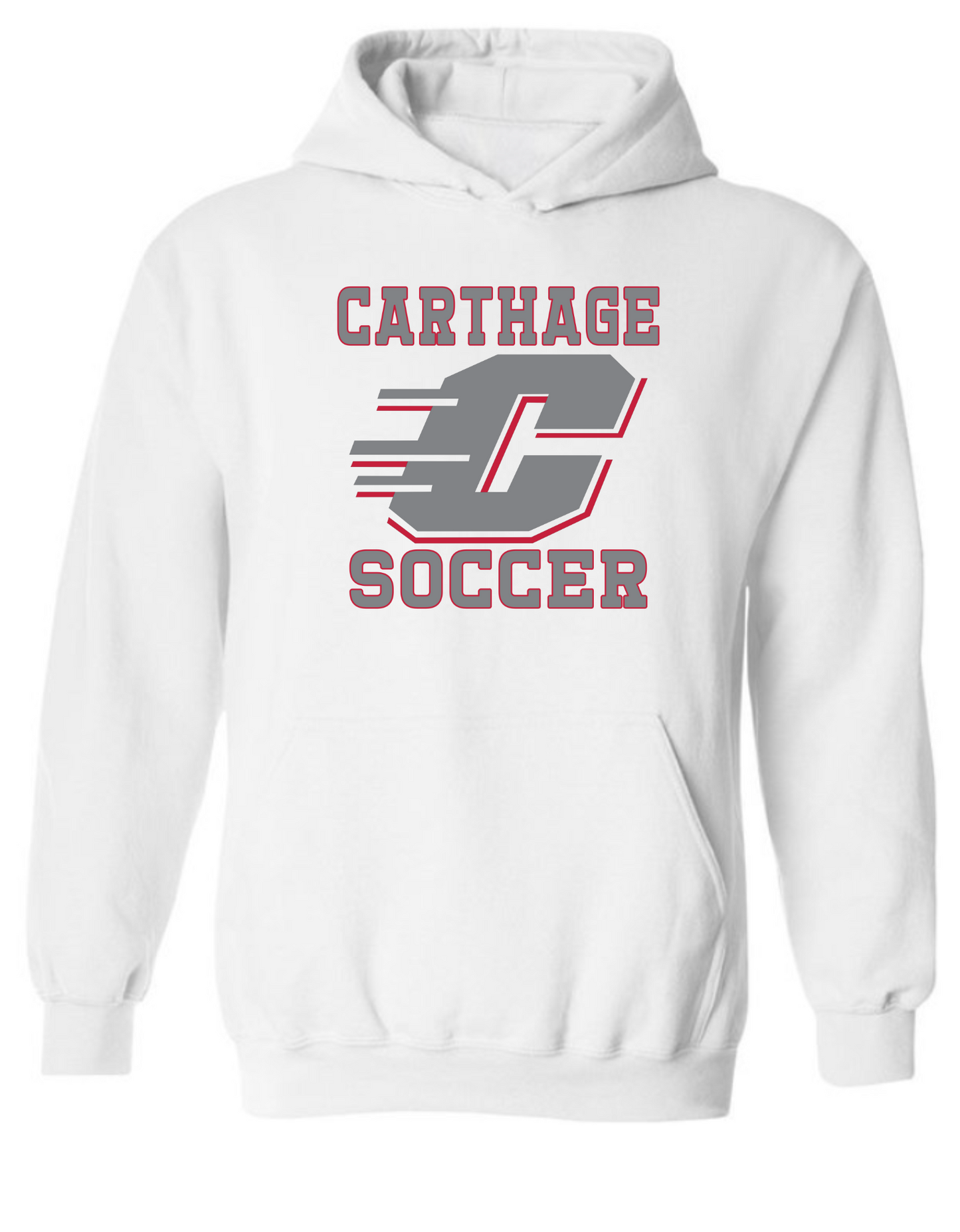 Carthage Soccer Logo Hoodie