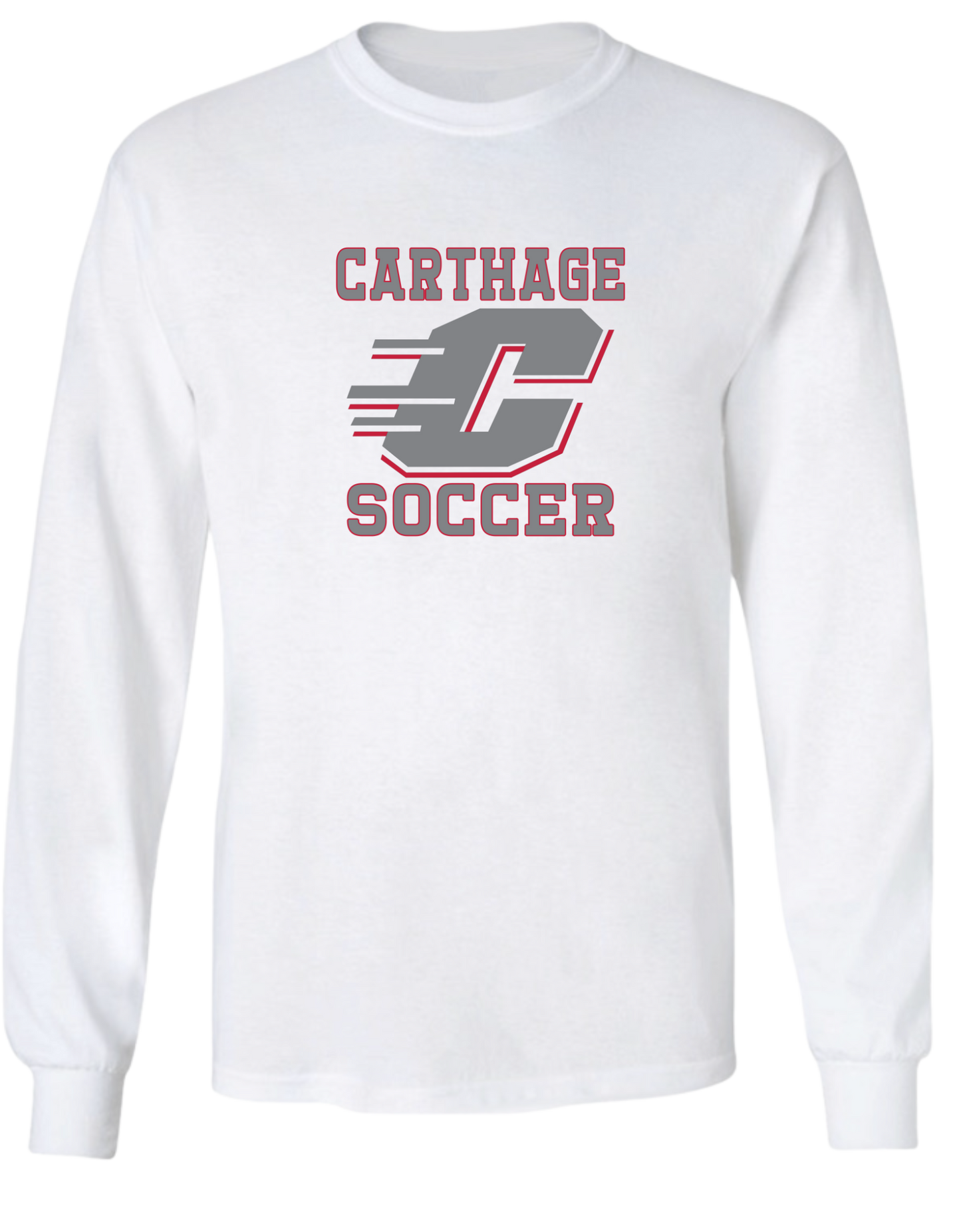 Carthage Soccer Logo LS Tee