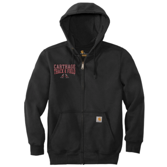 Carthage Track & Field Carhartt® Rain Defender® Paxton Heavyweight Hooded Zip-Front Sweatshirt