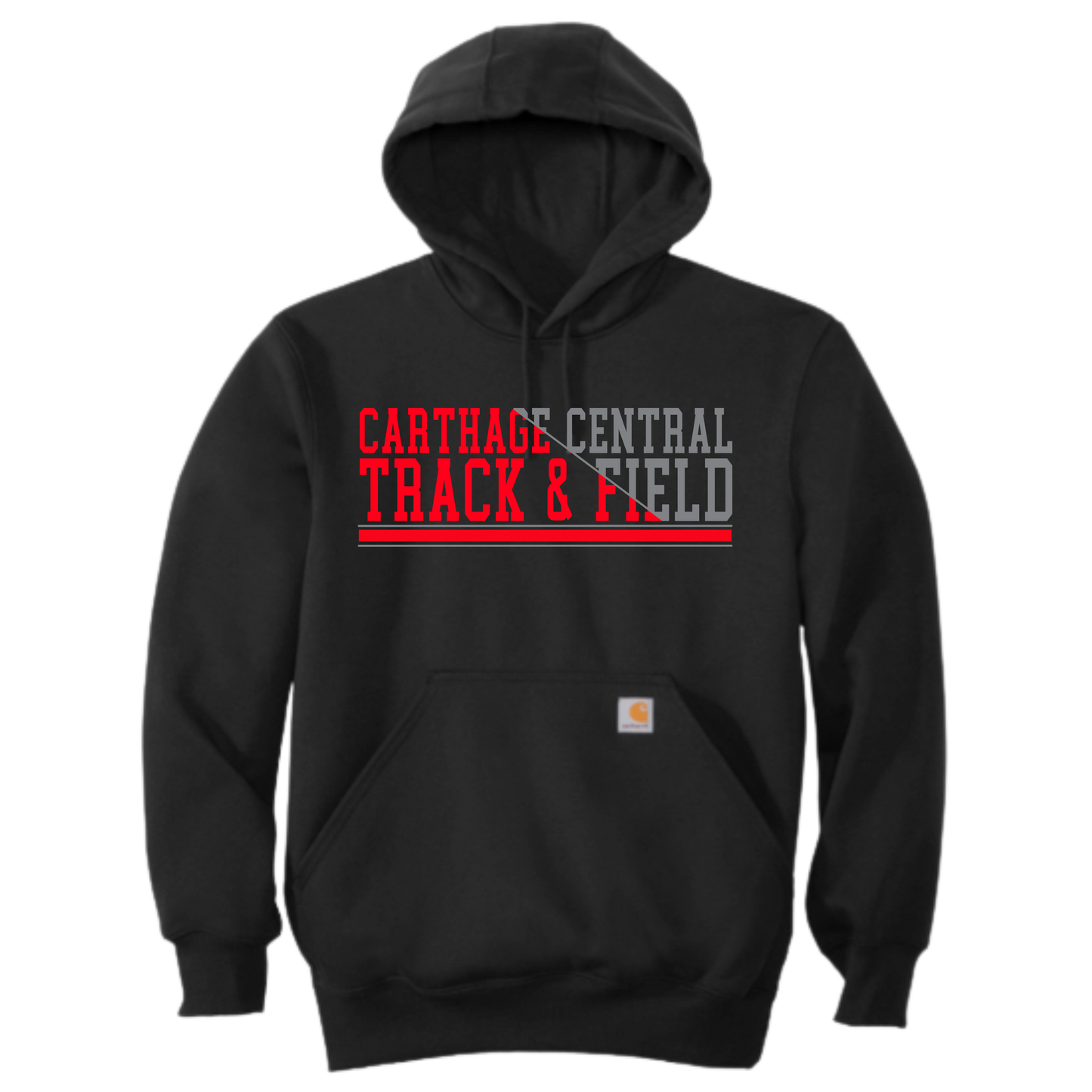 Carthage Track and Field Carhartt® Rain Defender® Paxton Heavyweight Hooded Sweatshirt
