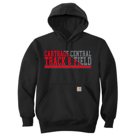 Carthage Track and Field Carhartt® Rain Defender® Paxton Heavyweight Hooded Sweatshirt