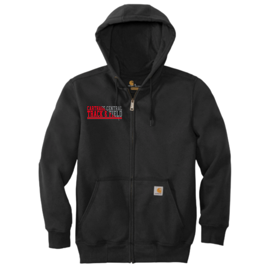 Carthage Track & Field Carhartt® Rain Defender® Paxton Heavyweight Hooded Zip-Front Sweatshirt