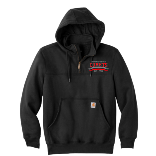 Carthage Softball Carhartt® Rain Defender® Paxton Heavyweight Hooded Zip Mock Sweatshirt