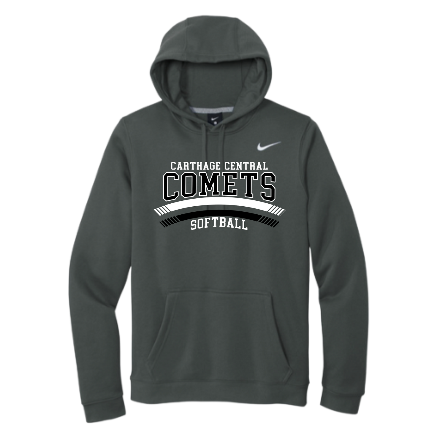 Carthage Softball Nike Club Fleece Pullover Hoodie