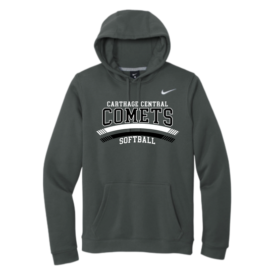 Carthage Softball Nike Club Fleece Pullover Hoodie