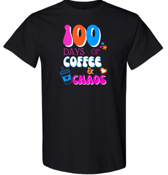Retro Coffee and Chaos Tee