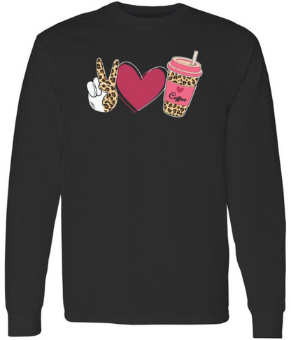 Peace Love and Coffee LS