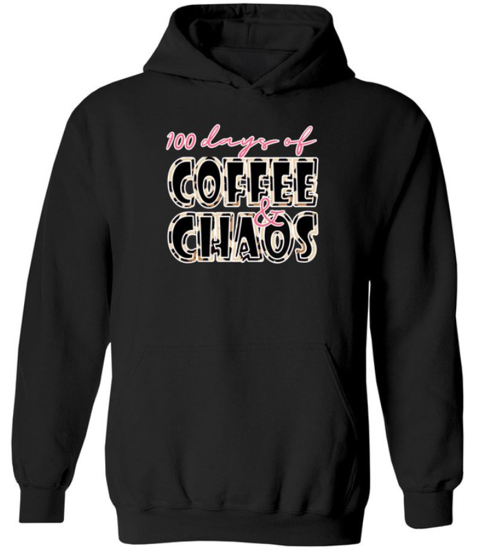 Pink Coffee and Chaos Hoodie