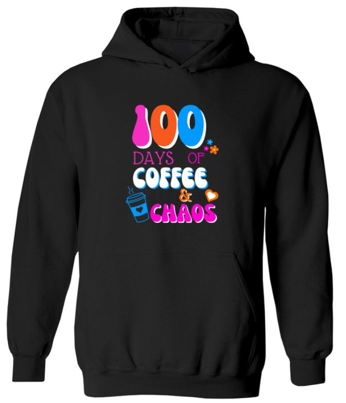 Retro Coffee and Chaos Hoodie