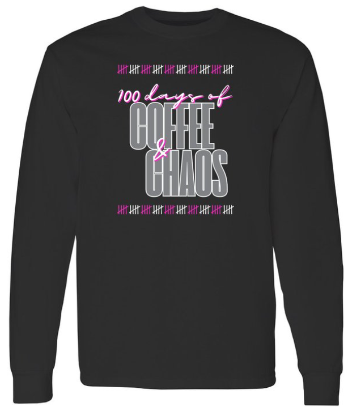Tally Mark Coffee and Chaos LS (Pink)
