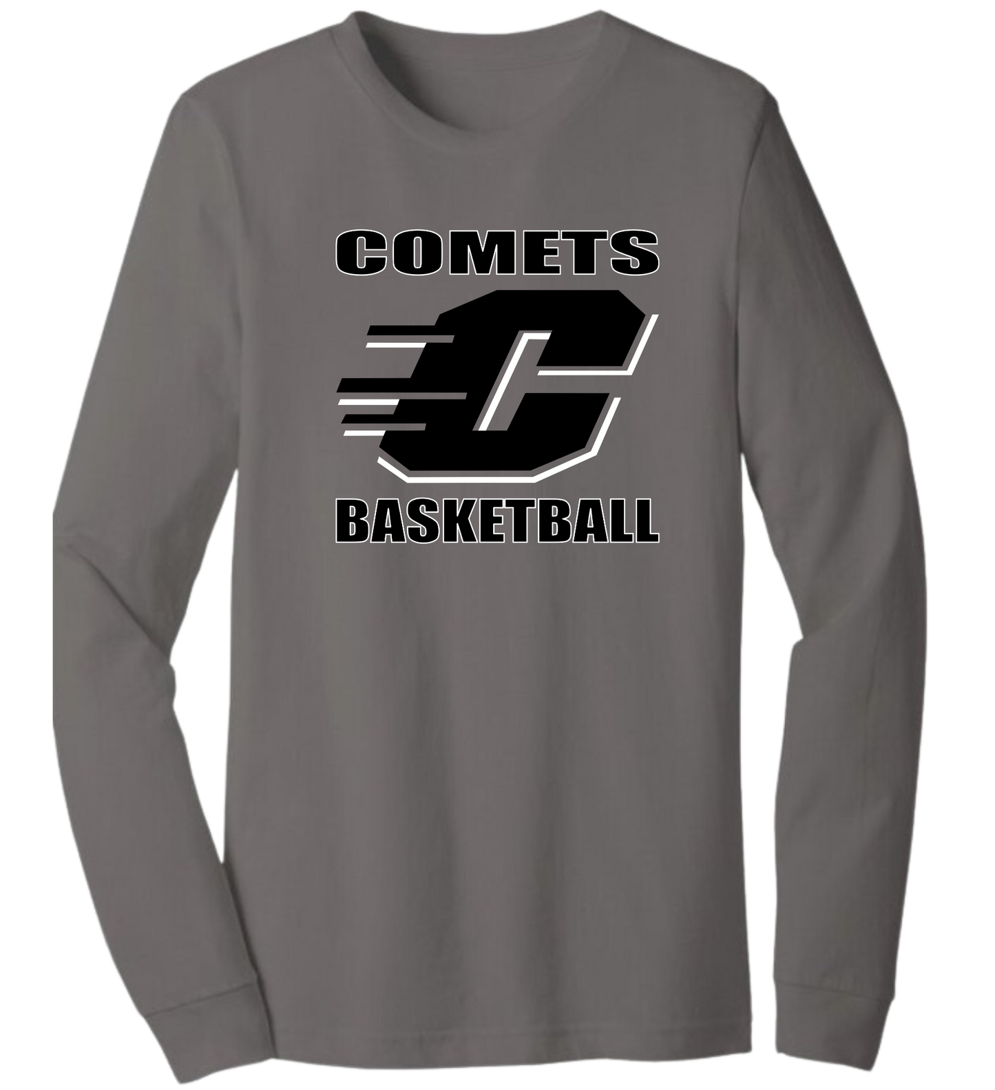 Carthage Basketball Logo Long Sleeve