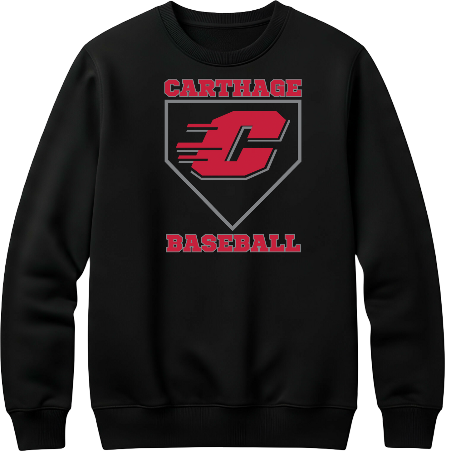 Carthage Baseball Crewneck Sweatshirt
