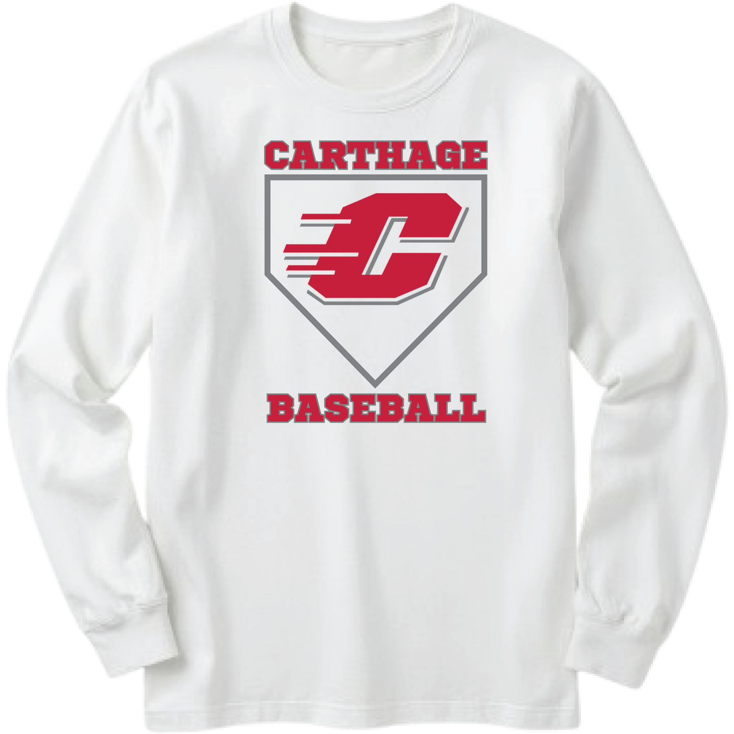 Carthage Baseball LS Tee