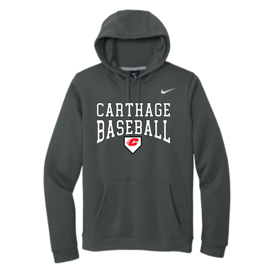 Carthage Baseball Nike Club Fleece Pullover Hoodie