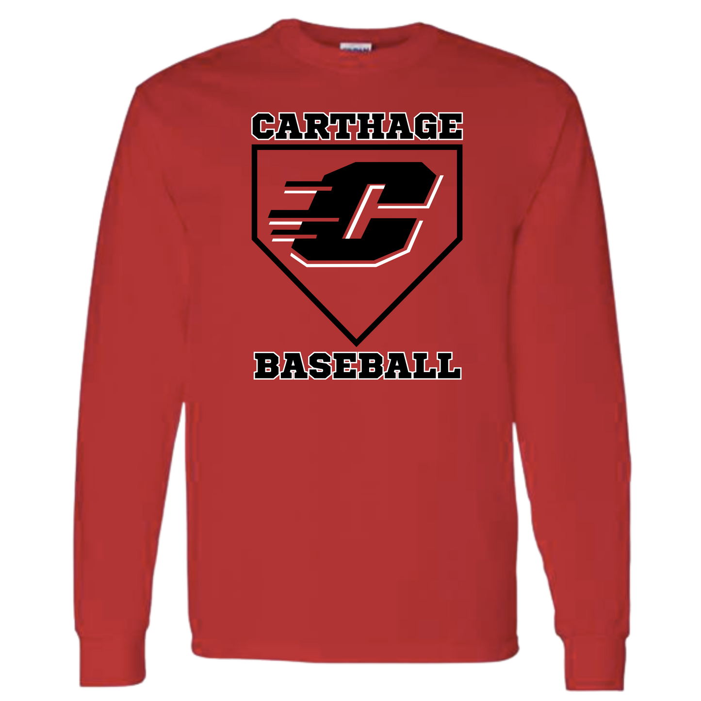 Carthage Baseball LS Tee