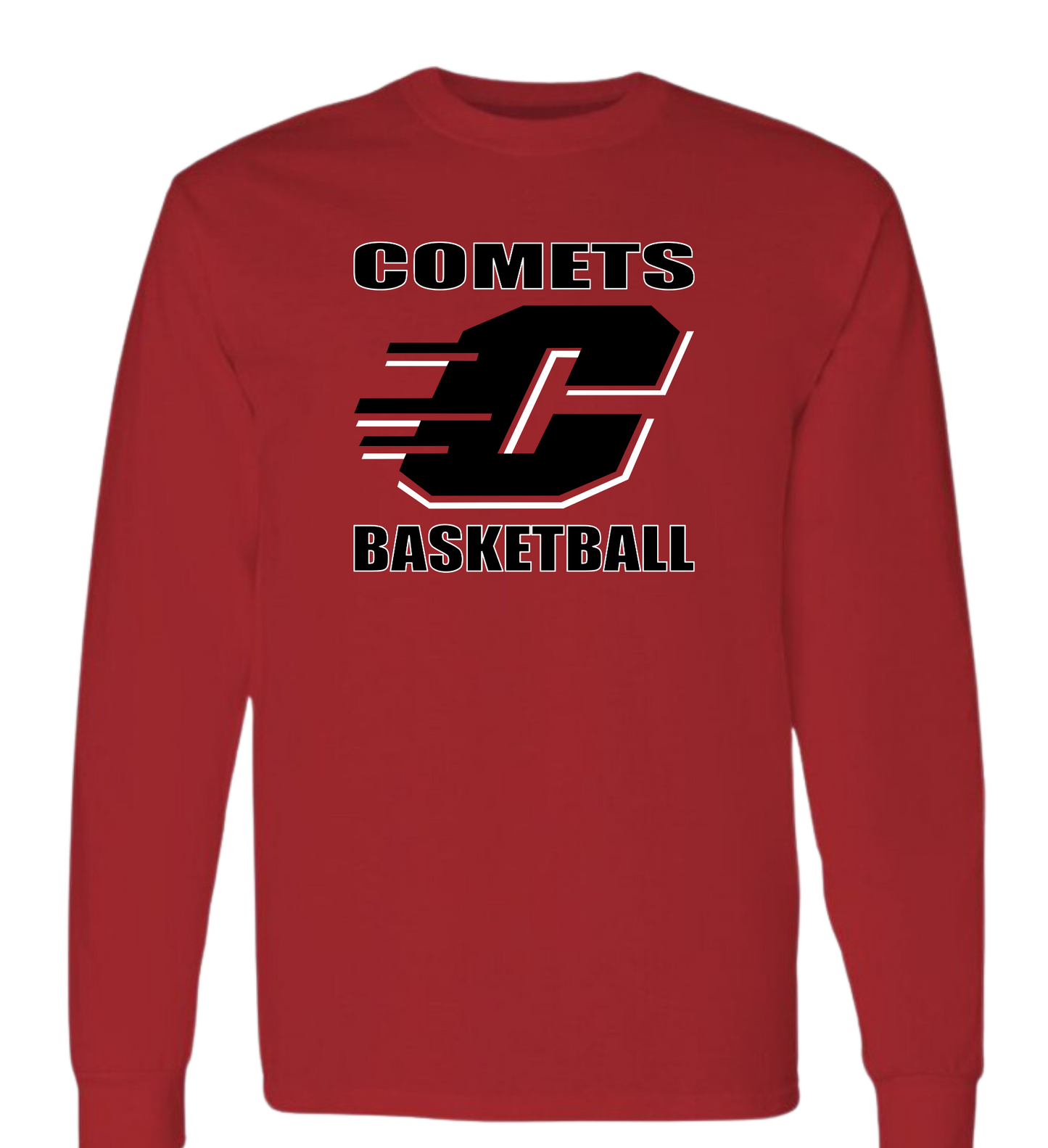 Carthage Basketball Logo Long Sleeve
