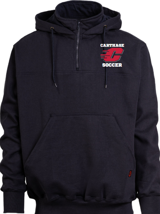 Carthage Soccer Heavyweight 1/4 Zip Hoodie