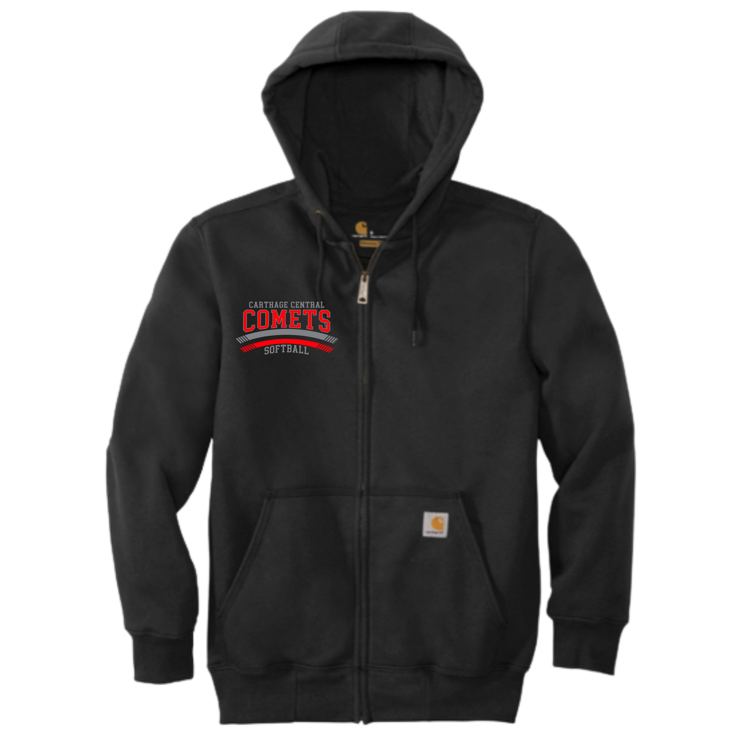 Carthage Softball Carhartt® Rain Defender® Paxton Heavyweight Hooded Zip-Front Sweatshirt