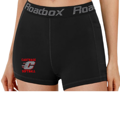 Carthage Softball Track Compression Shorts