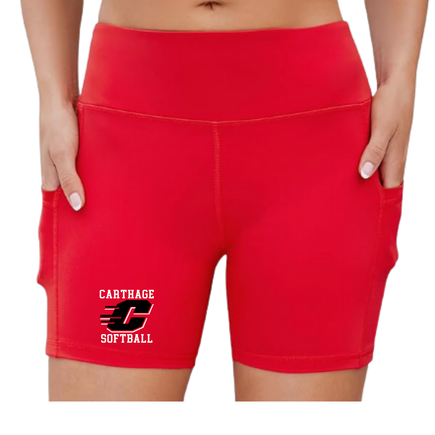Carthage Softball Track Compression Shorts