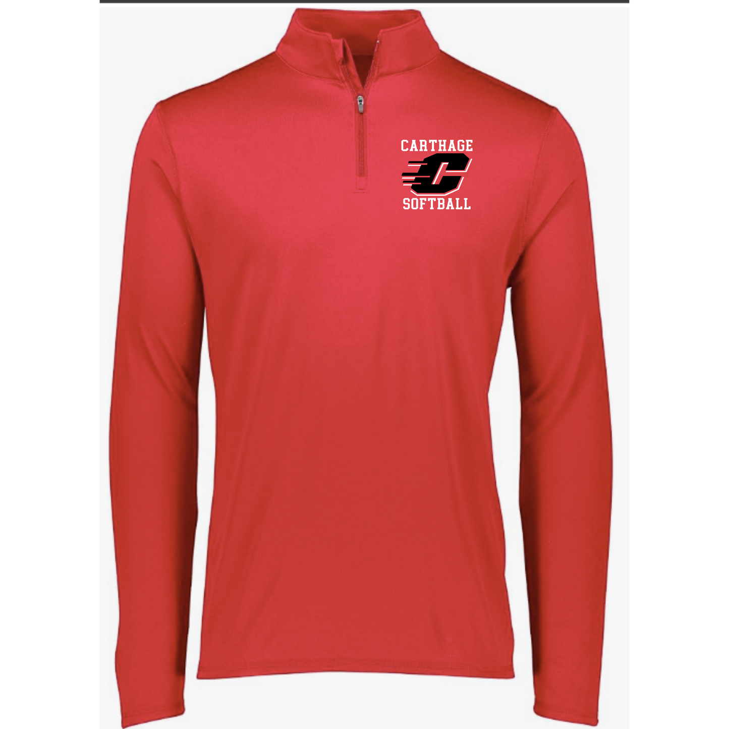 Carthage Softball 1/4 Zip Polo