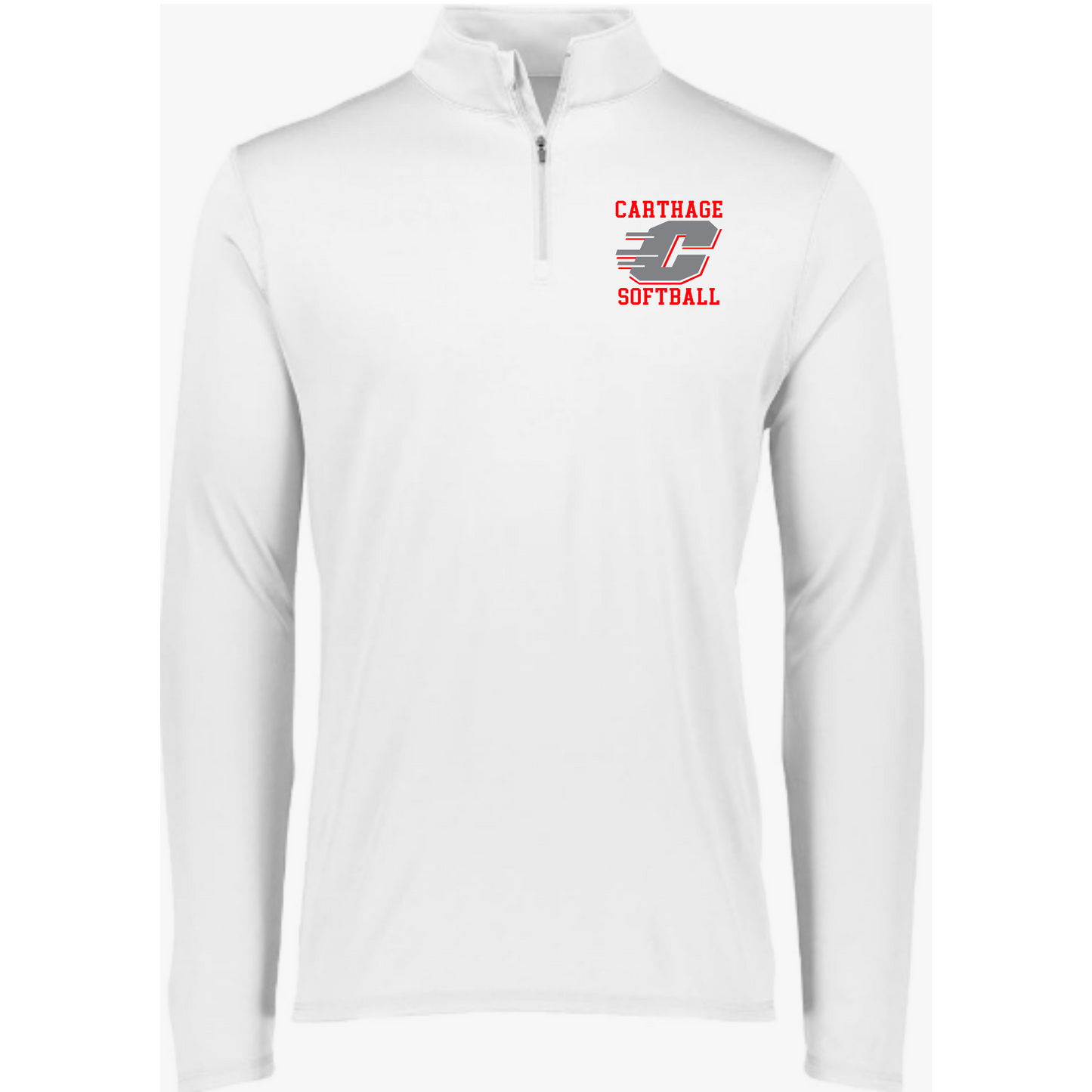 Carthage Softball 1/4 Zip Polo