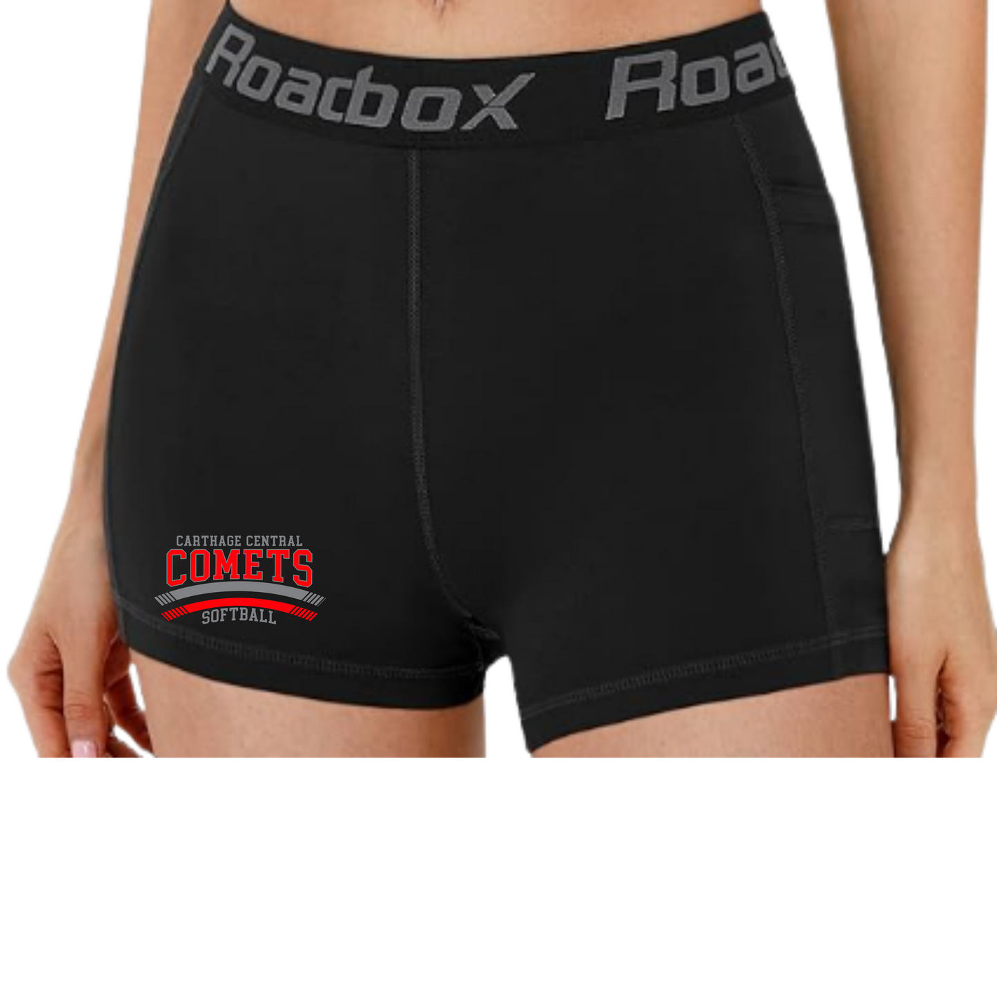 Carthage Softball Track Compression Shorts