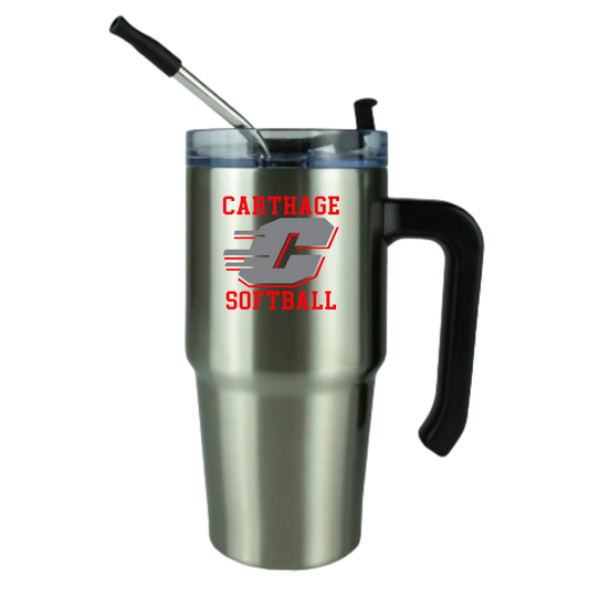 Carthage Softball Logo Tumbler