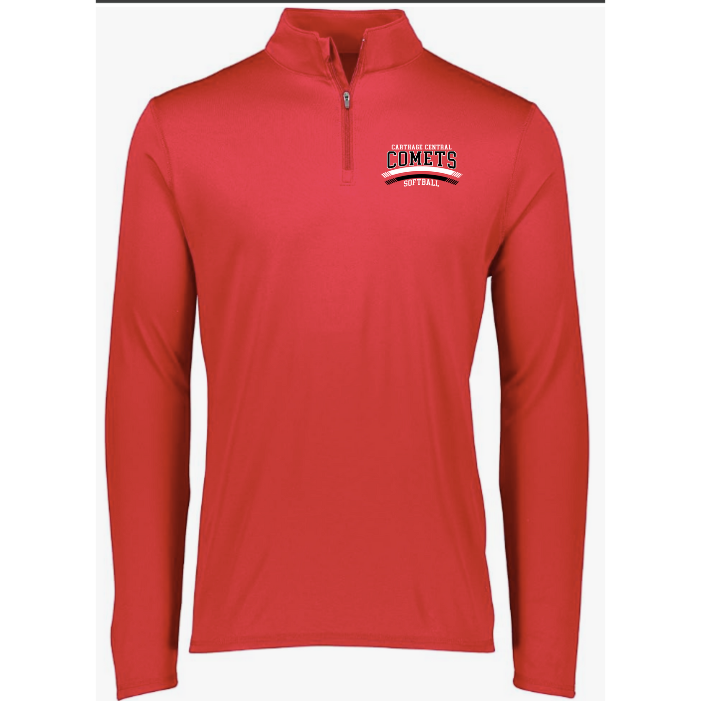 Carthage Softball 1/4 Zip Polo