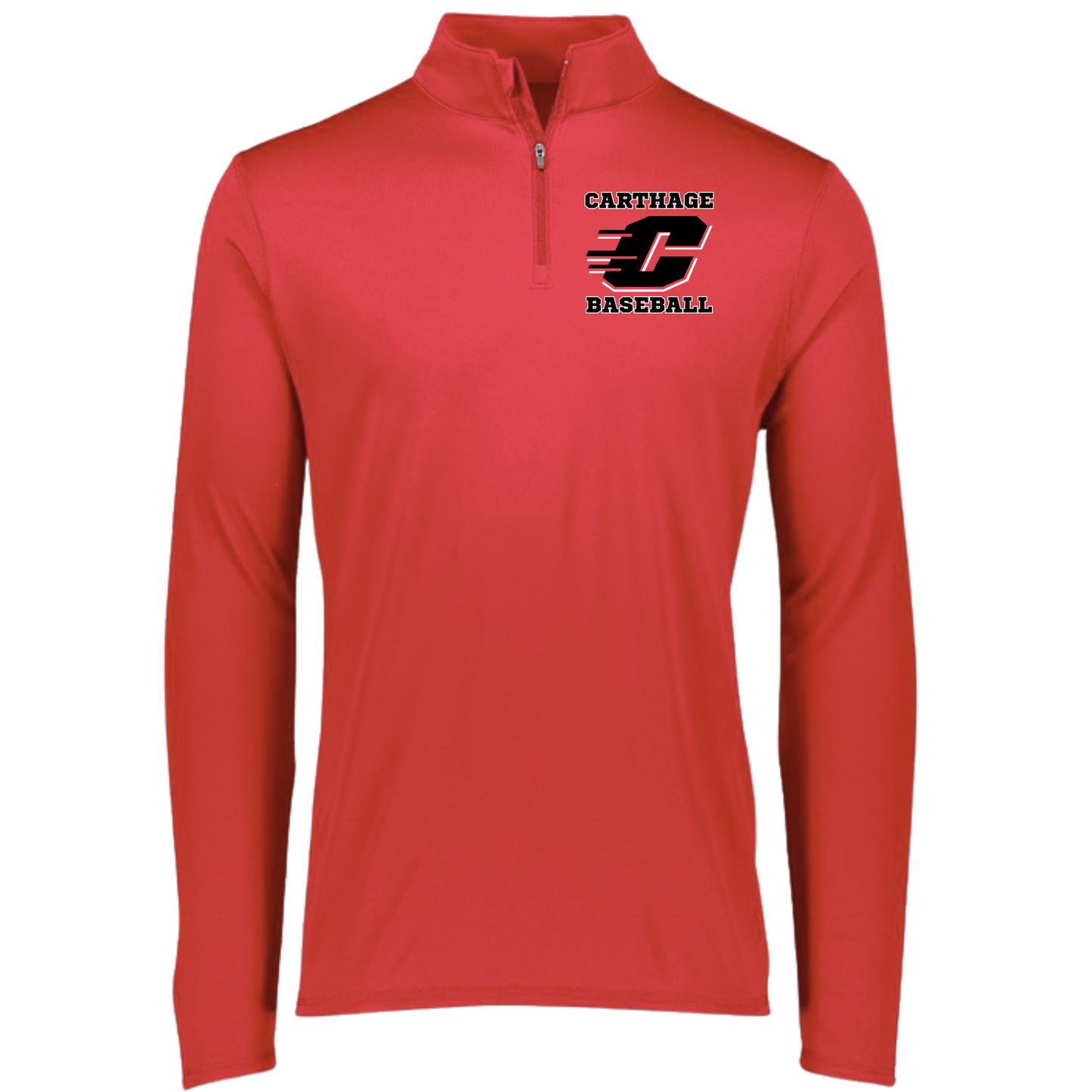 Carthage Baseball 1/4 Zip Polo