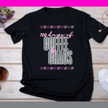 Tally Mark Coffee and Chaos Hoodie (Pink)